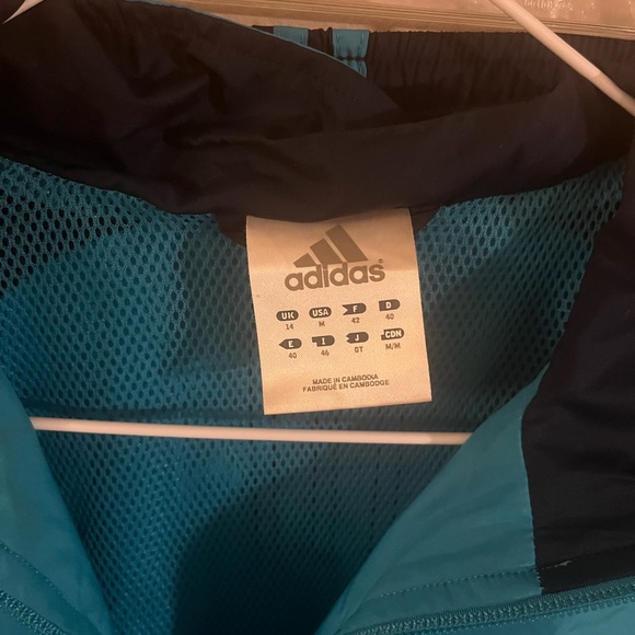 Adidas Women's Blue and Black Track Jacket - Picture 2 of 8